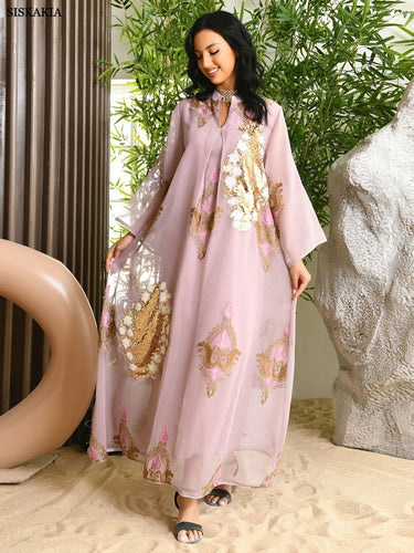 Robe Orientale Rose